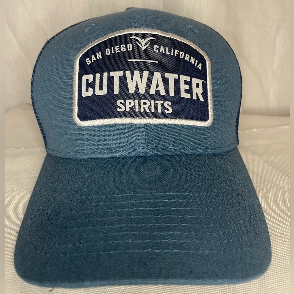 Cutwater Spirits Blue Mesh Adjustable Hat - Slightly Worn Possibly Never Worn